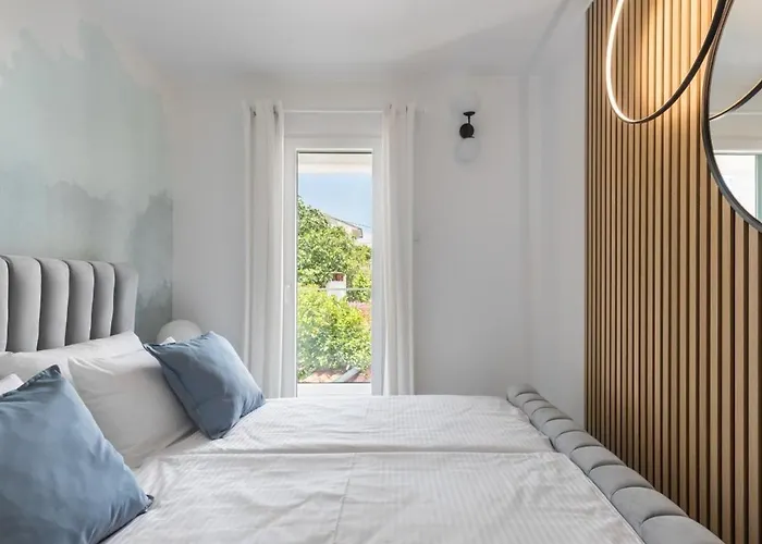 公寓 In Arbanija With Sea View, Terrace, Air Conditioning, Wifi 5139-2